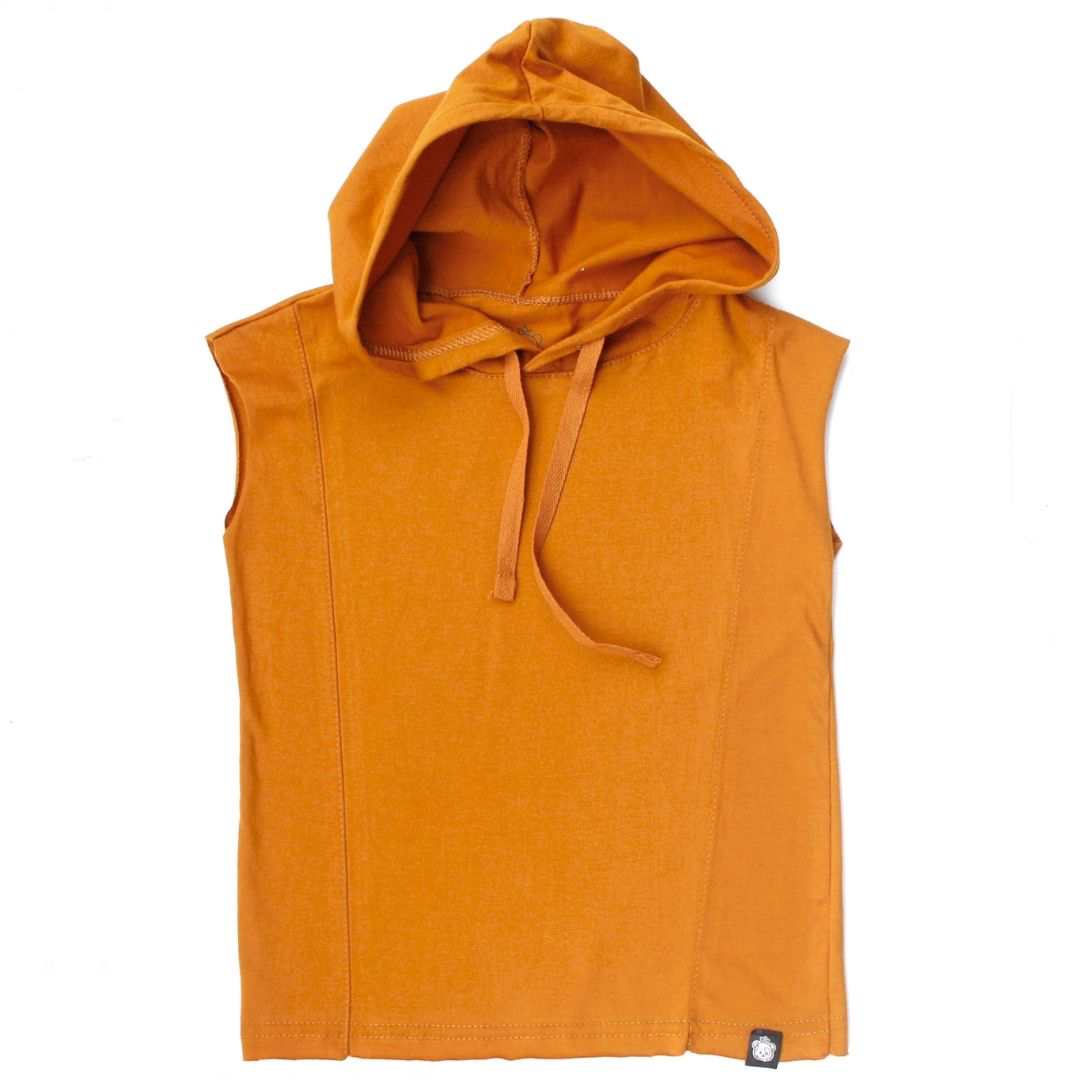 Camiseta Oversized Capuz - Cobre