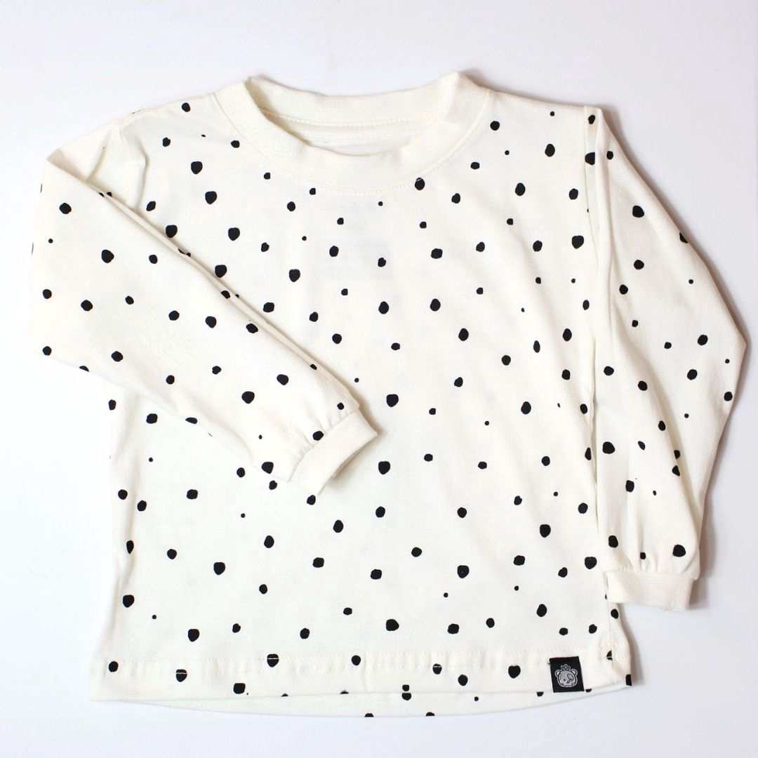 Camiseta Longa Off White - Pintinhas